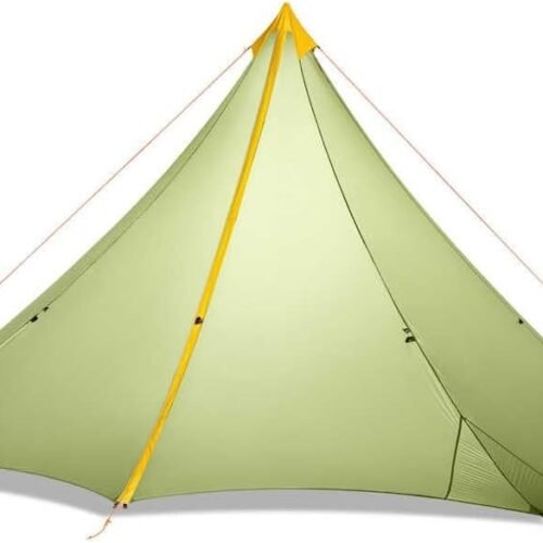 Pyramid Tarp Tent, 4 Person, Ultralight, 20D Silicone Nylon, for Camping, Backpacking, Hiking