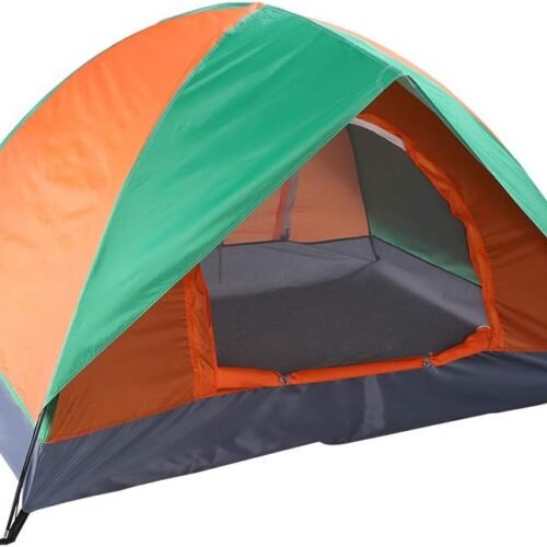 1 4 Person Dome Tent, Weatherproof, with Carry Bag, Windows, Door, for Airflow