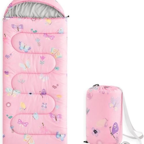 Lightweight 3 Season Sleeping Bag for Girls Toddlers