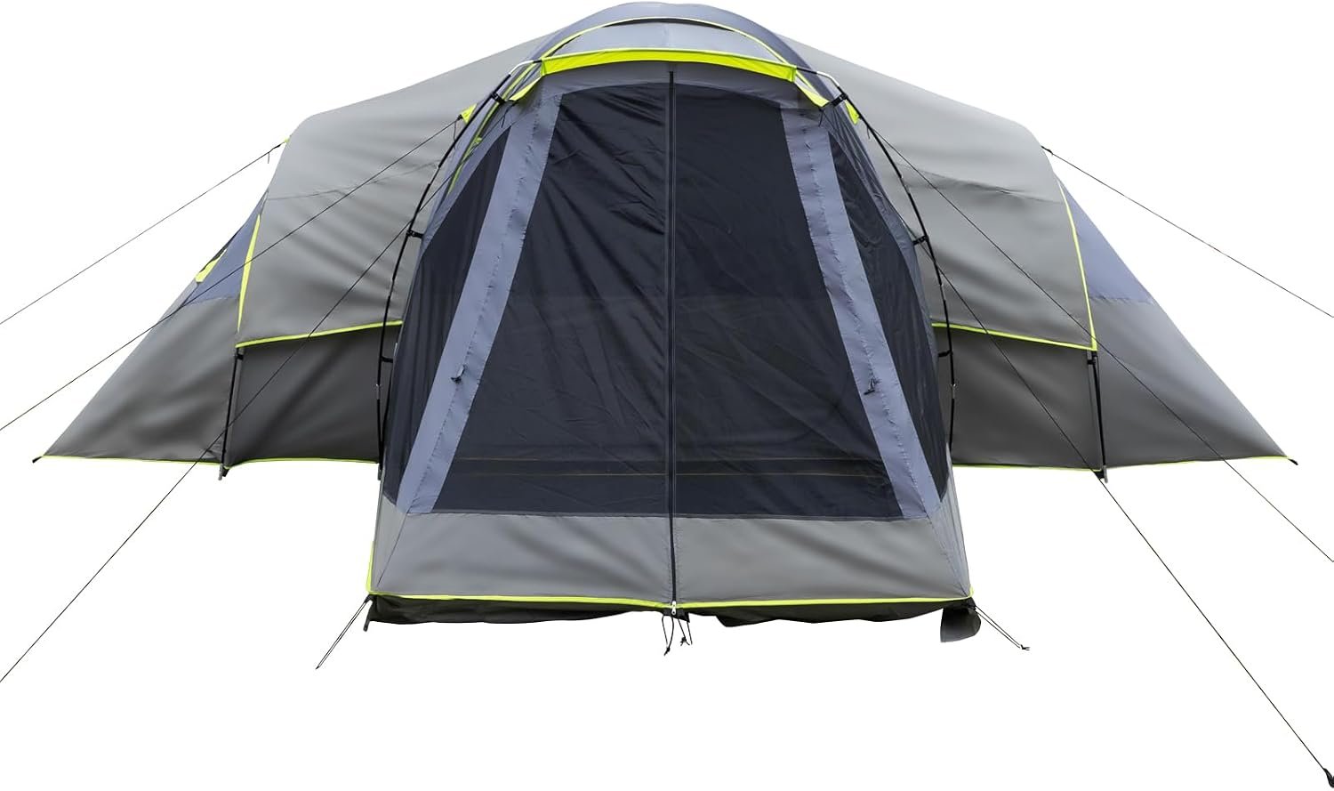 10 Person Family Tent, with Rainfly, Carry Bag, Spacious, 3 Rooms, Sets Up in 15 Minutes