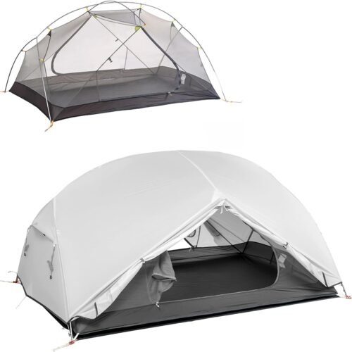 2 Person Backpacking Tent, Ultralight, Double Layer, Pop Up, Freestanding, Waterproof
