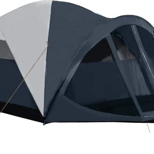 6 Person Dome Tent, with Removable Rainfly, Screen Room, Water Resistant