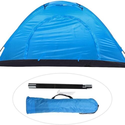 Single Person Waterproof Tent, Lightweight, with Round Door, Skylight, for Fishing, Climbing