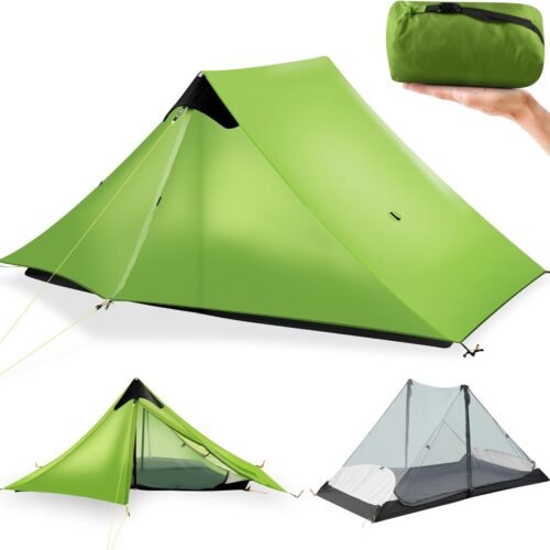 3 Season Ultralight Backpacking Tent, 1 2 Person, for Camping, Trekking, Climbing