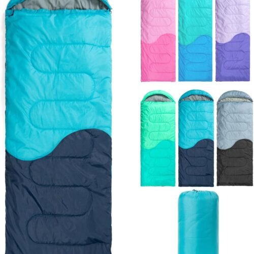 Lightweight 3 Season Sleeping Bag with Compression Sack