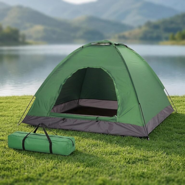 4 Person Dome Tent, Waterproof, Lightweight, Portable, with Mesh Ventilation, Carry Bag