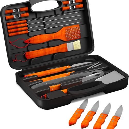 BBQ Grill Tools Set Collection   Barbecue Accessories with Case
